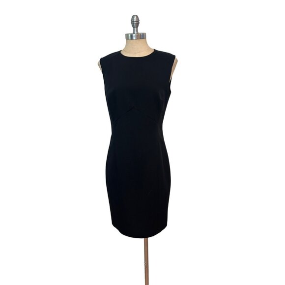 Magaschoni Womens Sleeveless Little Black Business Work Dress XS - Picture 1 of 5